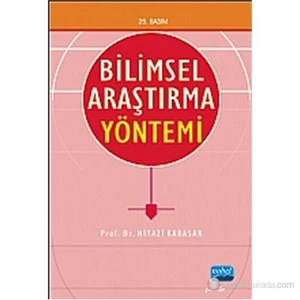 Bilimsel Araştırma Yöntemi - Niyazi Karasar