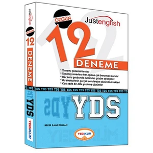 Yediiklim Yayınları YDS Tamamı Çözümlü Özgün 12 Deneme Sınavı