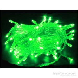 100 Lü Led Işık Yılbaşı Ağacı Aydınlatma 10 Metre Yeşil