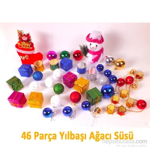 Yılbaşı Ağacı Süsü - 46 Parça