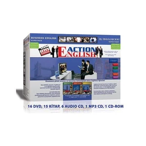 Action English İş İngilizcesi Eğitim Seti (16 DVD, 15 Kitap, 6 Audio CD, 1 MP3 CD, 1 CD-ROM)