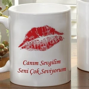 1001 Hediye Sevgiliye Özel İsim Ve Mesaj Yazılı Muck Kupa