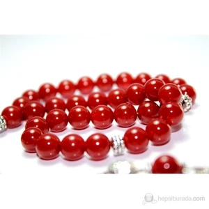 Kahve Akik Taşı Tesbih 8 mm Küre Kesim