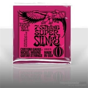 Ernie Ball Po2623 Regular Slinky Nickel Wound 009-052 7 Telli Elektro Gitar Tel Seti