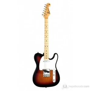 Telecaster Elektro Gitar (3-Tone Sunburst)