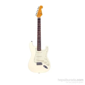 SST62 VWH Stratocaster Elektro Gitar