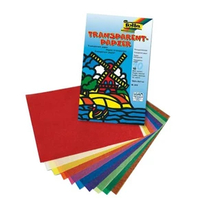 Transparant Kağıt 18,5x29,7cm 10 Renk 10 Yaprak, 42 gsm