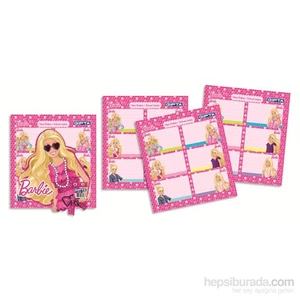 5460 Barbie Ders Programlı Okul Etiketi 3 Yaprak