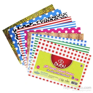 50X70 Çift Taraflı Desenli Karton -Fk0002