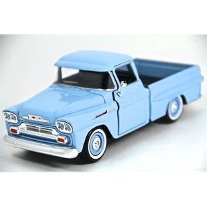 1:24 1958 Chevy Apache Fleetside Pickup -Mavi Model Araba