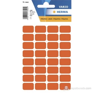 Dikdörtgen Etiket 12x19mm