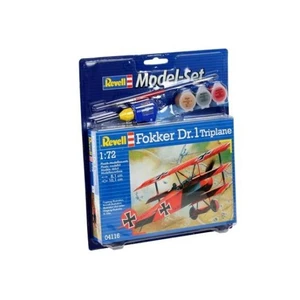 Model Set Fokker Dr.1 Triplane-64116 (Plastik Maket)