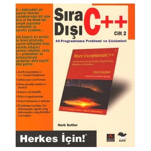 Alfa Yayınları SIRA DIŞI C++ / CİLT 2 - Herb Sutter