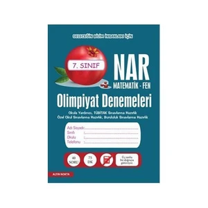 Altın Nokta Yayınevi 7. Sınıf Nar Olimpiyat Denemeleri Matematik - Fen
