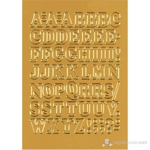 Poşet Etiket A-Z Altın 12mm