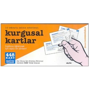 Alfa Yayınları 12 Tekrarla Kelime Ezberleten Kurgusal Kartlar (448 Kart)