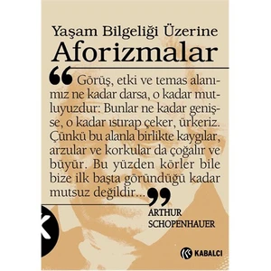 Yaşam Bilgeliği Üzerine Aforizmalar-Arthur Schopenhauer