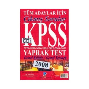 KPSS GENEL KÜLTÜR - GENEL YETENEK ÇIKMIŞ SORULAR YAPRAK TEST