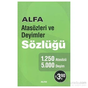 Alfa Yayınları Atasözleri ve Deyimler Sözlüğü