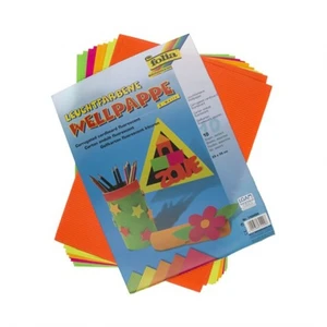 Floresan Renkte Oluklu Karton