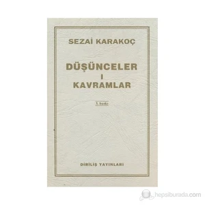 Düşünceler-1 Kavramlar-Sezai Karakoç