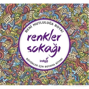 Renkler Sokağı (Büyükler İçin Boyama Kitabı)