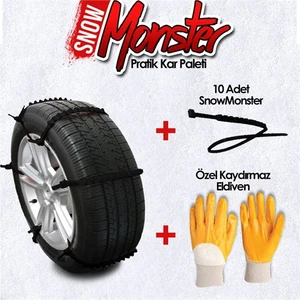 Monster Pratik Kar Paleti (10 Adet) + Eldiven Hediyeli