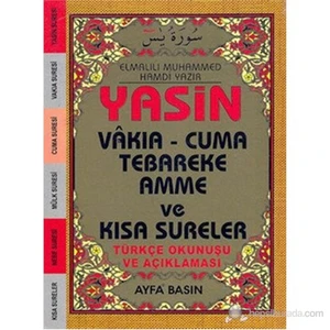 Yasin Vakıa - Cuma Tebareke Amme ve Kısa Sureler (Çanta Boy - Üçlü - Kod-043) (Türkçe Okunuşu ve Açı