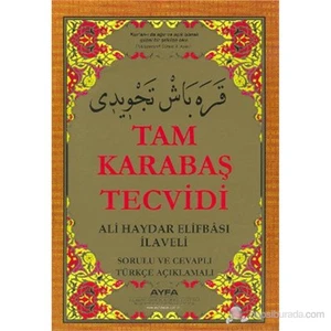 Tam Karabaş Tecvidi (Kod: 046) (Ali Haydar Elifbası İlaveli - Sorulu Ve Cevaplı Türkçe Açıklamalı)