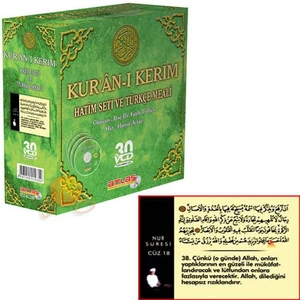 Kuran-ı Kerim Hatim Seti Ve Türkçe Meali