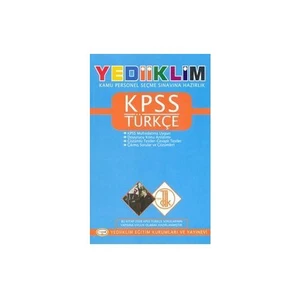 Yediiklim Yayınları KPSS Türkçe