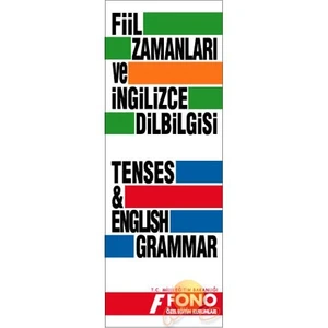 Fono Yayınları Fono İngilizce Fiil Zamanları ve Dil Bilgisi Tablosu