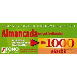 Fono Yayınları Fono Almancada İlk 1000 Sözcük Kartları