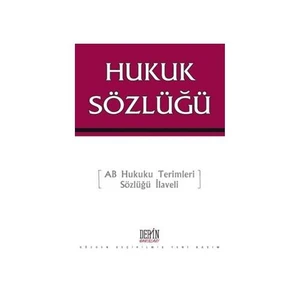 Derin Yayınları Hukuk Sözlüğü