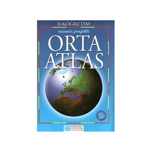 Evrensel İletişim Yayınları İlköğretim Resimli Grafikli Orta Atlas