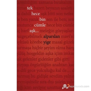 Tek Hece Bin Cümle Aşk-Alparslan Yiğe