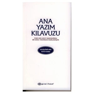 Epsilon Yayınevi Ana Yazım Kılavuzu