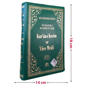 Kur’An-I Kerim Ve Yüce Meali Bilgisayar Hatlı (Çanta Boy Fermuarlı Kılıf)