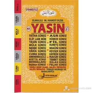41 Yasin Türkçe Okunuşlu Mealli - Cep Boy (Fo19)-Elmalılı Muhammed Hamdi Yazır