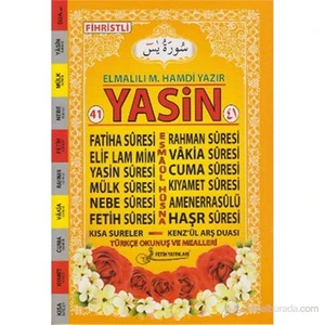 41 Yasin Türkçe Okunuşlu Ve Mealli (Orta Boy - Kod Fo18)-Elmalılı Muhammed Hamdi Yazır