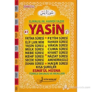 41 Yasin - Orta Boy (Kod Fo16)-Elmalılı Muhammed Hamdi Yazır