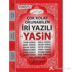 Çok Kolay Okunabilen İri Yazılı 41 Yasin - Çanta Boy (Kod Fo14)