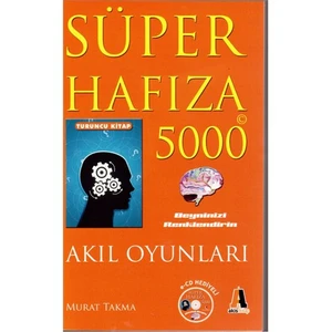 Süper Hafıza 5000 Turuncu Kitap (Cd'li) - Akıl Oyunları - Murat Takma