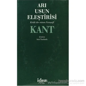 Arı Usun Eleştirisi - Immanuel Kant