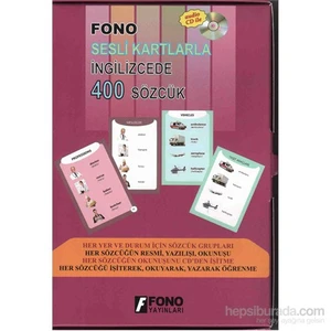Fono Yayınları İngilizcede 400 Sözcük Sesli Kartlarla (Cd'li)