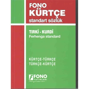 Fono Yayınları Kürtçe, Türkçe - Türkçe, Kürtçe Standart Sözlük