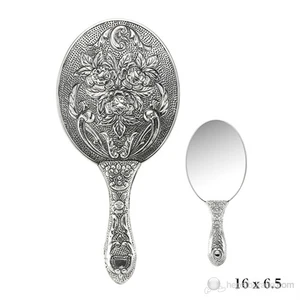 KENPAZAR Bayan Lili Gül Motifli El Aynası