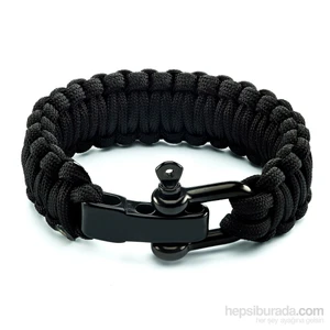 Çelik Klips Paracord 550 Paraşüt İpi Bileklik
