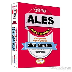 Yediiklim Yayınları 2016 ALES Konu Anlatımlı Sayısal Sözel Yenetek Sözel Adaylara