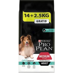 Pro Plan Sensitive Digestion Kuzulu ve Pirinçli Orta Irk Yetişkin Köpek Maması 14kg + 2,5kg